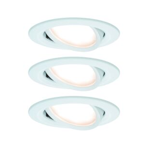 Oprawa do wbudowania NOVA COIN LED DIM wychylna zestaw 3x6W 470lm 84mm 2700K IP23 230V biały mat