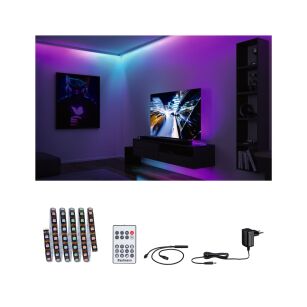 Kompletny zestaw taśma DYNAMIC LED RGB+ 3W 1,5M IP20 60LED/m  5VA 230V/12V DC biały / tworzywo sztuczne