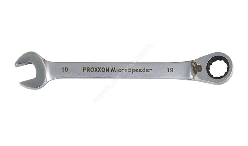 Klucz płasko-oczkowy 19 mm PROXXON MicroSpeeder - z przełącznikiem