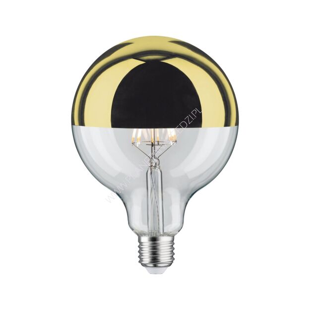 Źródło światła LED Globe 125 5W E27 230V zwierciadło Złoty 2700K ściemniany