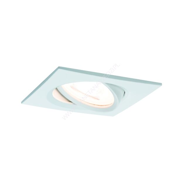 Oprawa do wbudowania NOVA LED DIM wychylna GU10 6.5W 460lm 84x84mm 2700K IP23 230V biały mat