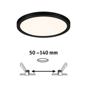 Plafoniera VariFit AREO LED DIM 13W 1300lm 3000K okragła 175mm IP44 230V czarny matowy / tworzywo sztuczne