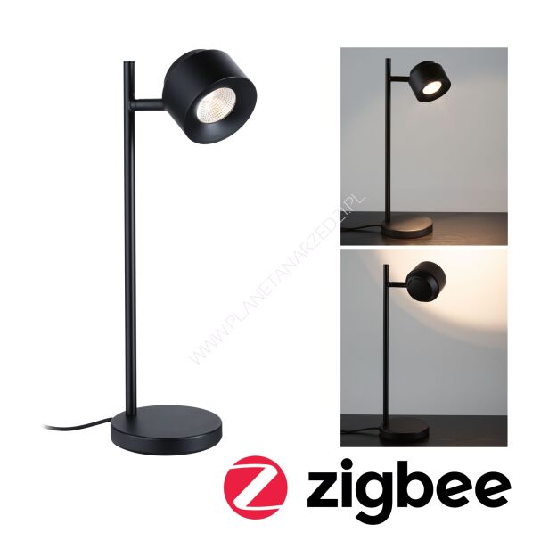 Lampa stołowa PURIC PANE LED SH Zigbee 2700K 400lm 4,5W 230V czarny