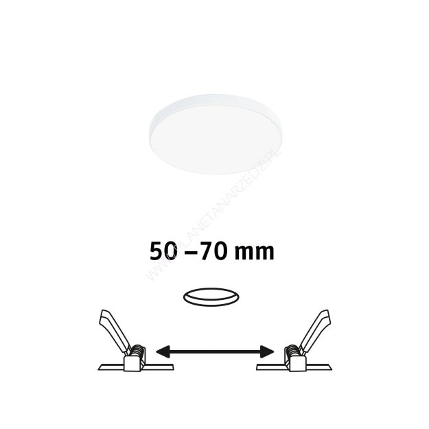 Panel podtynkowy Veluna VariFit Edge 90mm 4000K ściemnialny 6W biały 230V