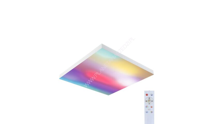 Plafoniera VELORA LED RGBW DIM Rainbow 19W 1690lm + pilot 450x450mm 3000-6500K 230V biały / metal