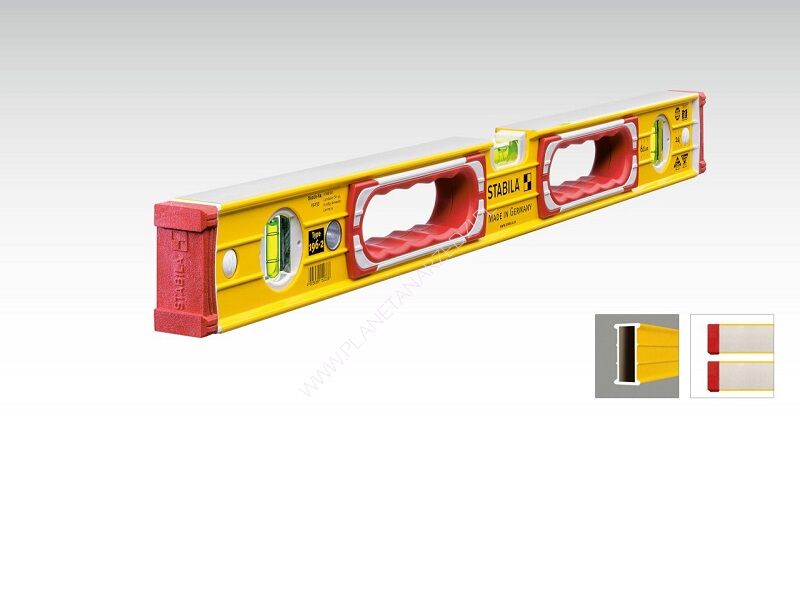 Poziomica Stabila seria 196-2, 183 cm, z uchwytami