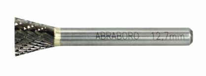 Frez do metalu ABRABORO Typ N, 12 x 58/13 - odwrócony stożek TCT