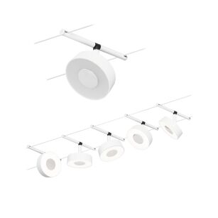 System linkowy DC Circle 5x5W Bia mat /Chrom 230V/12V DC 60VA twszt 3000K