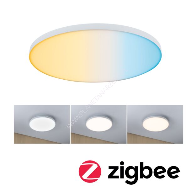 Plafoniera VELORA LED SM Zigbee 22W 2200lm okragła 400mm 2700-6500K 230V  biały / metal