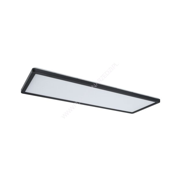 Plafoniera ATRIA SHINE LED Backlight DIM 22W 1800lm 580x200mm 4000K 230V czarny matowy / tworzywo sztuczne