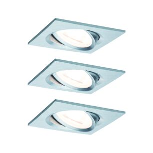 Oprawa do wbudowania NOVA COIN LED DIM wychylna zestaw 3x6W 470lm 84x84mm 2700K IP23 230V aluminium