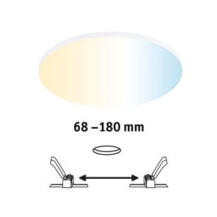 Panel podtynkowy VELUNA VariFit DIM SH Zigbee 18W 200mm 1400lm 3000-6500K IP44  230V biały / tworzywo sztuczne