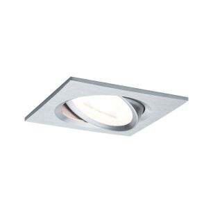 Oprawa do wbudowania NOVA LED wychylna GU10 6.5W 460lm 84x84mm 2700K 230V aluminium