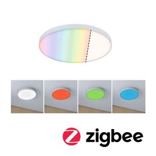 Plafoniera VELORA LED SM Zigbee RGBW 16.5W 1600lm okragła 300mm 230V  biały / metal