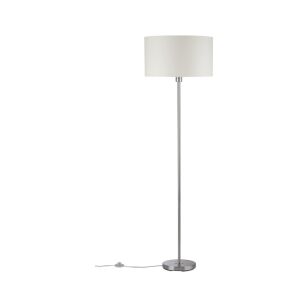 Lampa podłogowa TESSA E27 max.1x60W 1600mm 230V kremowy / szczotkowany metal/ tkanina