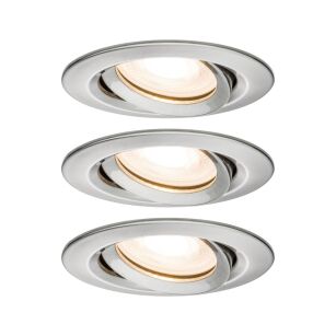 Oprawa do wbudowania NOVA PLUS LED DIM wychylna zestaw 3xGU10 7W 460lm 93mm 2700K IP65 230V szczotkowane żelazo