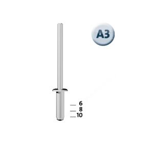 Nity aluminiowe A3/10 NOVUS [30 szt.]