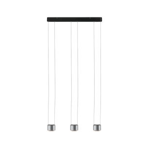 Lampa wisząca ALDAN LED DIM 3x9W 3X450lm 2700K 230V czarny / szczotkowane aluminium