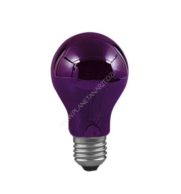 Lampa z efektem żarówki E27 75W DIM 230V czarne światło