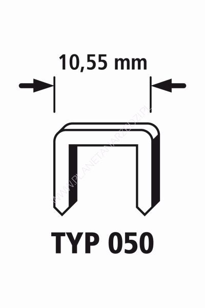 Zszywki 50/10 WOLFCRAFT twarda stal [1000 szt.]