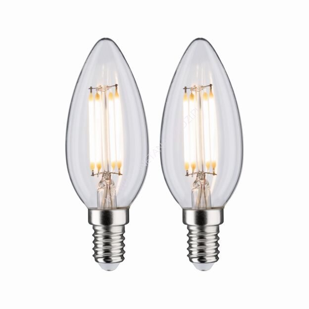 Źródło światła LED Świeczka 2x 470lm E14 2700K przeźroczysta