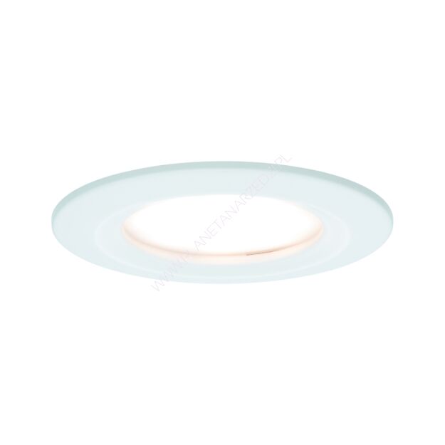 Oprawa do wbudowania NOVA COIN LED stała 6W 470lm 78mm 2700K IP44 230V biały mat