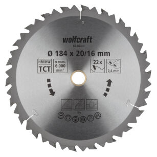 Tarcza HM do pilarek ręcznych Wolfcraft Fi 184 seria brązowa