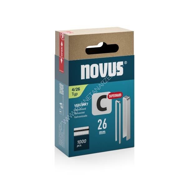 Zszywki typ C  4/26 NOVUS [1000 szt.]