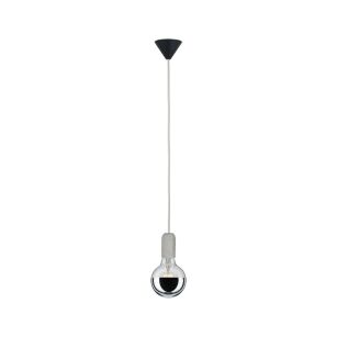 Lampa wisząca E27 2m szara