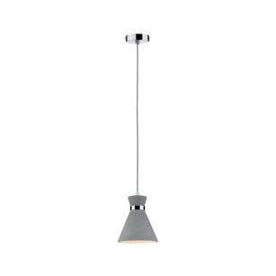 Lampa wisząca VERVE E27 max.20W IP44 230V szary / chrom / beton / metal