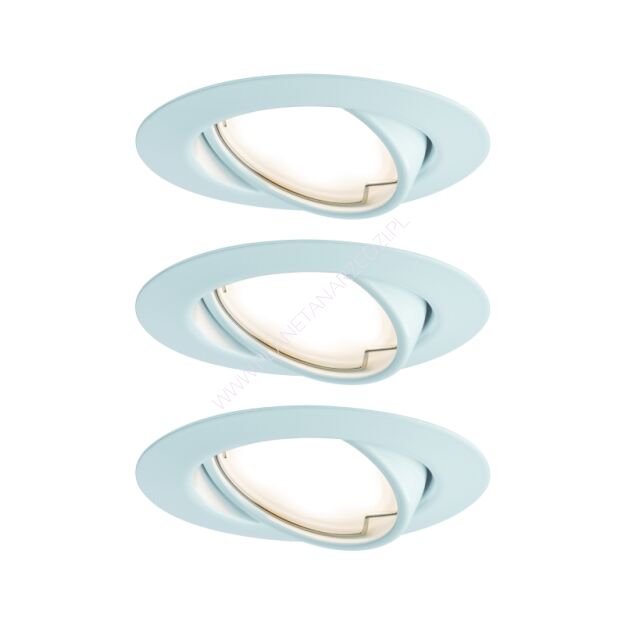 Oprawa do wbudowania BASE Coin 3x5W 3x370lm 3000K ruchoma 230V biały / metal