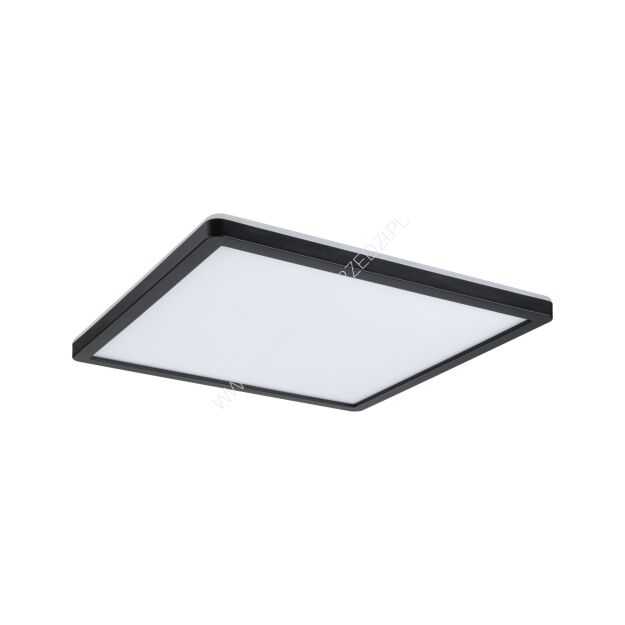 Plafoniera ATRIA SHINE LED Backlight 16W 1600lm 293x293mm 3000K 230V czarny matowy / tworzywo sztuczne