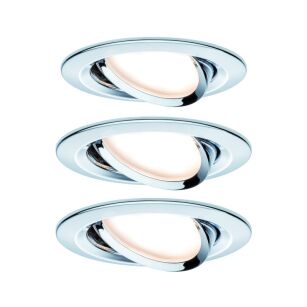 Oprawa do wbudowania NOVA COIN LED wychylna zestaw 3x6W 470lm 84mm 2700K IP23 230V chrom