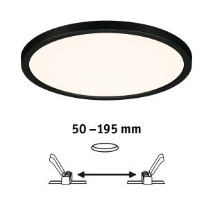 Plafoniera VariFit AREO LED DIM 16W 1500lm 2000-4000K okrągła 230mm IP44 230V czarny matowy / tworzywo sztuczne