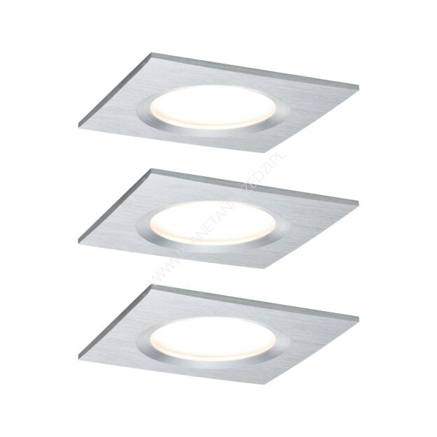 Zestaw Premium Coin Slim ściemniany LED 3x6,8W 2700K 230V 51mm Aluminium