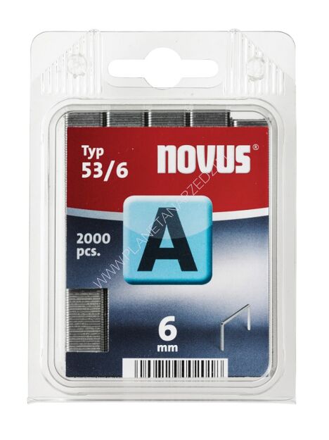 Zszywki typ A 53/6 NOVUS [2000 szt]