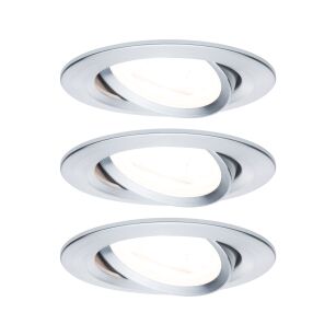 Oprawa do wbudowania NOVA LED wychylna zestaw 3xGU10 6,5W 460lm 2700K 84mm 230V aluminium