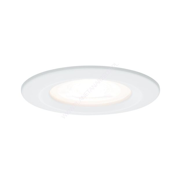 Oprawa do wbudowania NOVA LED stała GU10 6.5W 460lm 78mm 2700K IP44 230V biały mat