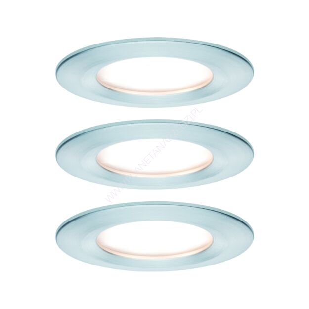 Oprawa do wbudowania NOVA COIN LED stała 3x6W 470lm 78mm 2700K IP44 230V aluminium