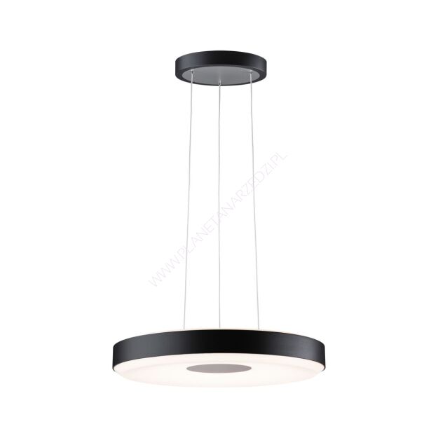 Lampa wisząca PURIC PANE LED  22W 400 mm 3-STEP DIM 230V czarny / szary metal