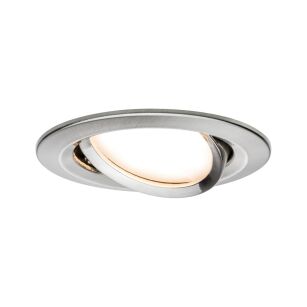 Zestaw Premium Coin Slim ściemniany LED 1x6,8W 2700K 230V 51mm Żelazo Szczotkowane/Aluminium