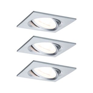 Oprawa do wbudowania NOVA LED wychylna zestaw 3xGU10 6.5W 460lm 84x84mm 2700K 230V aluminium