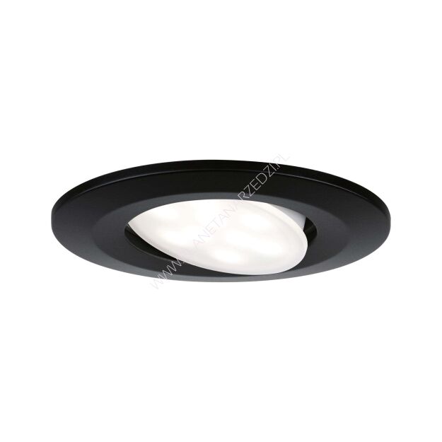 Oprawa do wbudowania CALLA LED 6W 500lm okrągła wychylna 4000K IP65 230V czarny matowy