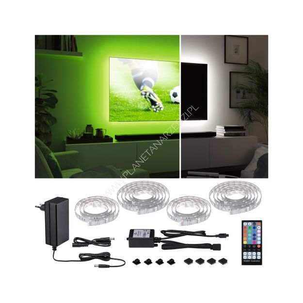 Zestaw taśma LED TV75 cali MaxLED 250 RGBW+25,5W 3000K 510cm 230/24V