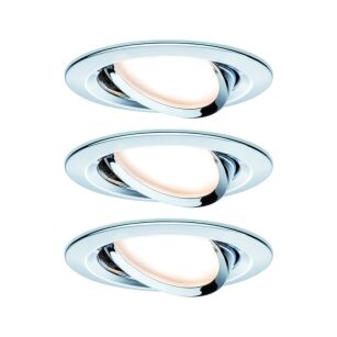 Oprawa do wbudowania NOVA COIN LED DIM wychylna zestaw 3x6W 470lm 84mm 2700K IP23 230V chrom