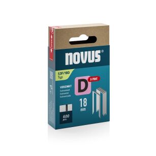 Zszywki typ D 53 F/18 D NOVUS super stabilne [600 szt.]