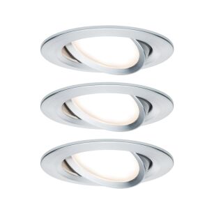 Zestaw Premium Coin Slim ściemniany LED 3x6,8W 2700K 230V 51mm Aluminium