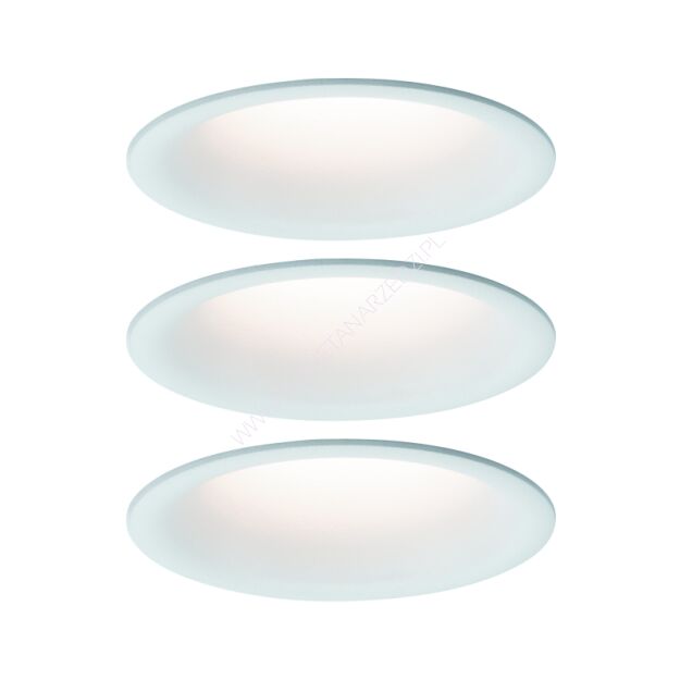 Oprawa do  wbudowania CYMBAL COIN LED DIM zestaw 3x6.7W 430lm 2700K IP44 230V biały matowy