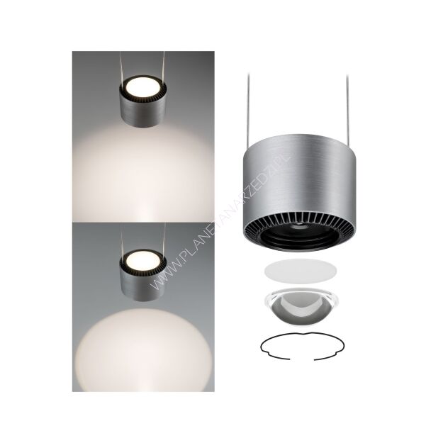 Lampa wisząca ALDAN LED II DIM 5W 820lm 2700K 230V czarny / szczotkowane aluminium