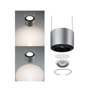 Lampa wisząca ALDAN LED II DIM 5W 820lm 2700K 230V czarny / szczotkowane aluminium